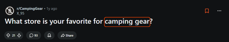 Reddit post